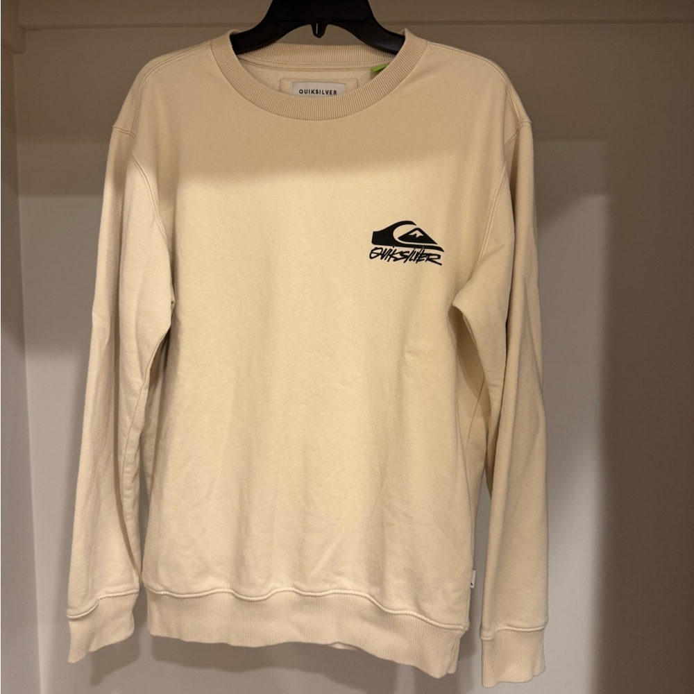 Quiksilver Men's Cream Crewneck Sweater